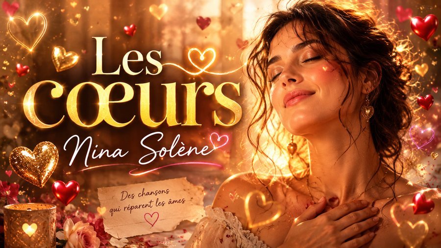 Pochette de la chanson Les Cœurs, par Nina Solène